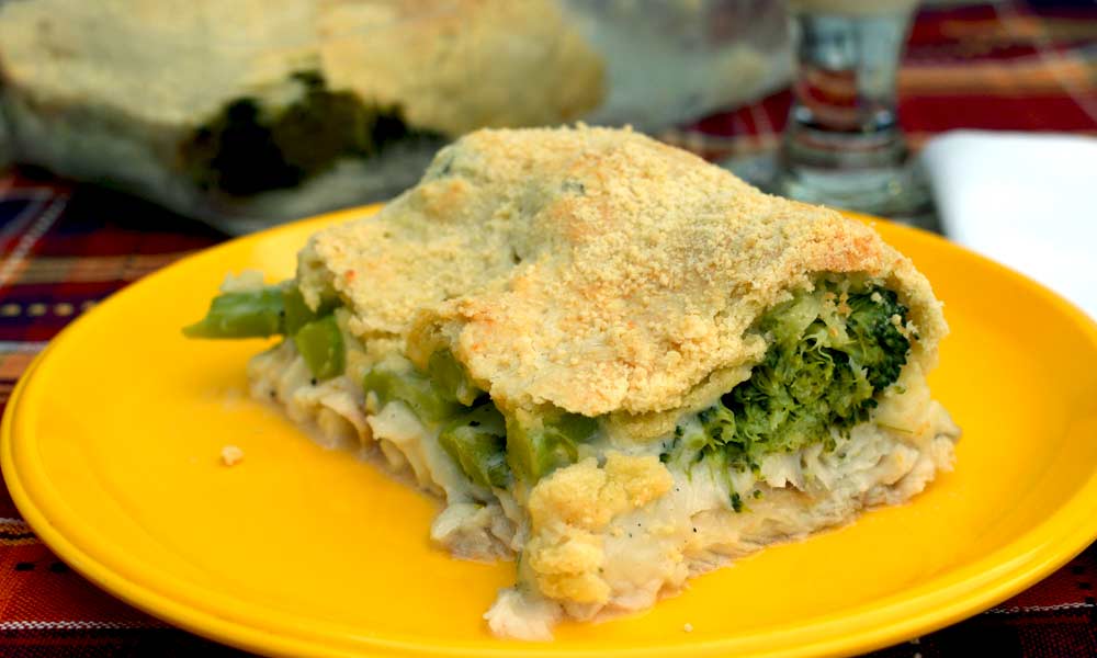 Saucy Broccoli and Fish Bake