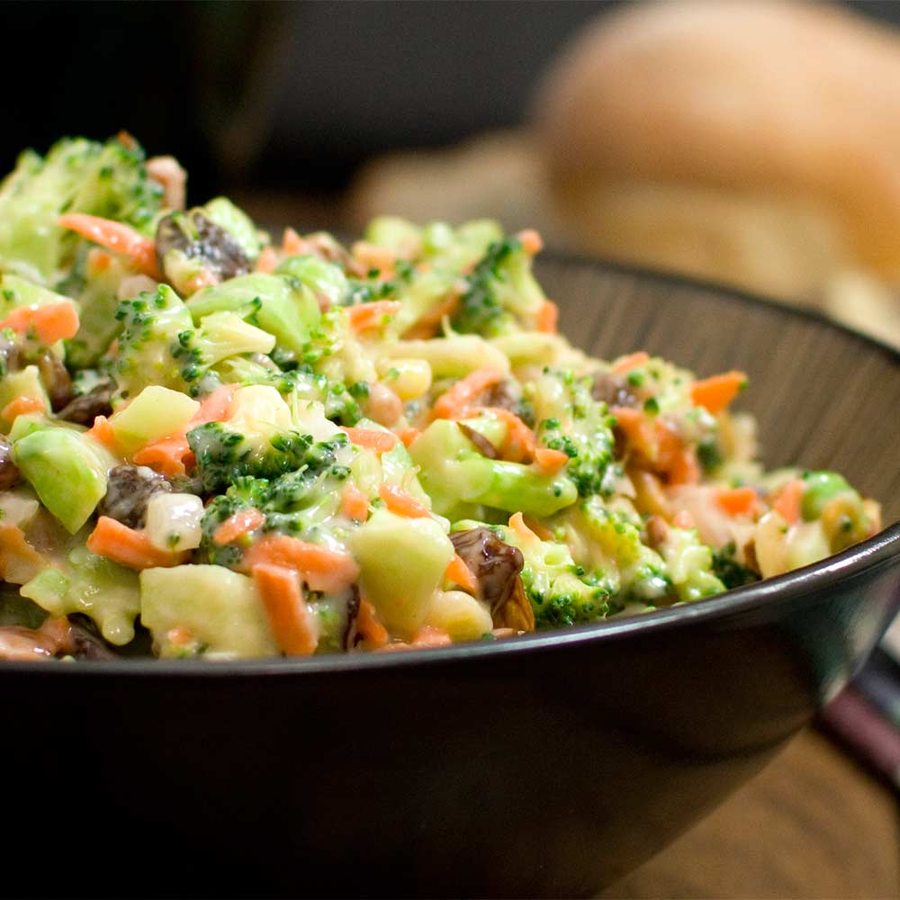 Broccoli Bacon Raisin Salad
