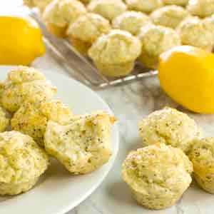 Lemon Poppy Seed Mini Muffins